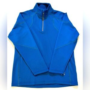 Under Armour Mens All Season Gear Pullover 1/4 Zip Loose Fit Blue Size Large GUC